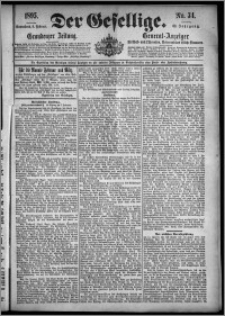Der Gesellige : Graudenzer Zeitung 1895.02.09, Jg. 69, No. 34