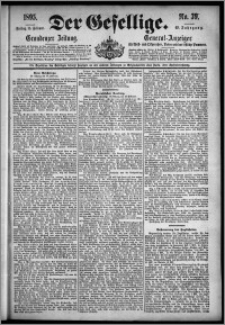 Der Gesellige : Graudenzer Zeitung 1895.02.15, Jg. 69, No. 39
