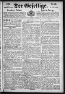 Der Gesellige : Graudenzer Zeitung 1895.03.02, Jg. 69, No. 52