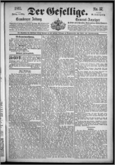 Der Gesellige : Graudenzer Zeitung 1895.03.08, Jg. 69, No. 57