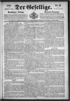 Der Gesellige : Graudenzer Zeitung 1895.03.13, Jg. 69, No. 61