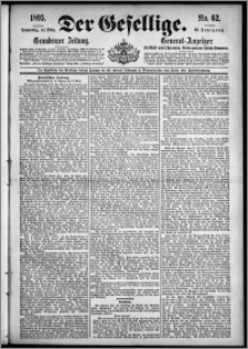 Der Gesellige : Graudenzer Zeitung 1895.03.14, Jg. 69, No. 62