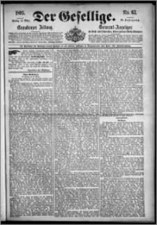 Der Gesellige : Graudenzer Zeitung 1895.03.15, Jg. 69, No. 63