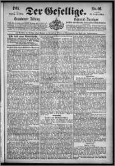 Der Gesellige : Graudenzer Zeitung 1895.03.19, Jg. 69, No. 66
