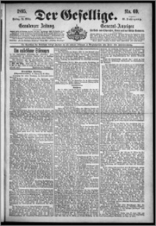Der Gesellige : Graudenzer Zeitung 1895.03.22, Jg. 69, No. 69