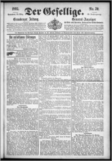 Der Gesellige : Graudenzer Zeitung 1895.03.23, Jg. 69, No. 70