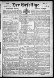 Der Gesellige : Graudenzer Zeitung 1895.03.24, Jg. 69, No. 71