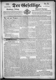 Der Gesellige : Graudenzer Zeitung 1895.03.29, Jg. 69, No. 75