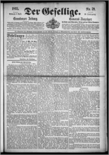 Der Gesellige : Graudenzer Zeitung 1895.04.03, Jg. 69, No. 79