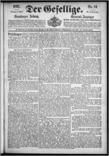 Der Gesellige : Graudenzer Zeitung 1895.04.09, Jg. 69, No. 84