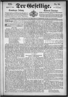 Der Gesellige : Graudenzer Zeitung 1895.04.14, Jg. 69, No. 88