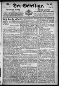 Der Gesellige : Graudenzer Zeitung 1895.05.03, Jg. 69, No. 103