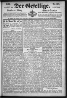 Der Gesellige : Graudenzer Zeitung 1895.05.09, Jg. 69, No. 108