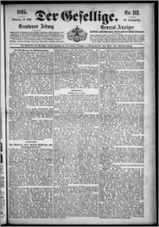 Der Gesellige : Graudenzer Zeitung 1895.05.14, Jg. 69, No. 112