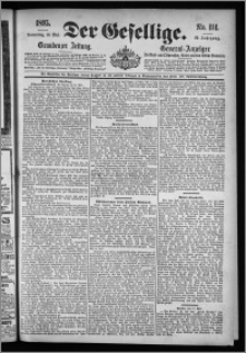 Der Gesellige : Graudenzer Zeitung 1895.05.16, Jg. 69, No. 114