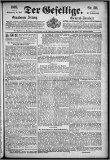Der Gesellige : Graudenzer Zeitung 1895.05.18, Jg. 69, No. 116