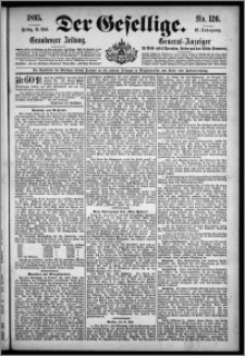 Der Gesellige : Graudenzer Zeitung 1895.05.31, Jg. 69, No. 126