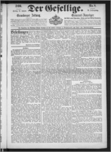 Der Gesellige : Graudenzer Zeitung 1896.01.10, Jg. 70, No. 8