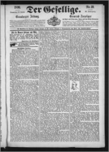 Der Gesellige : Graudenzer Zeitung 1896.01.23, Jg. 70, No. 19