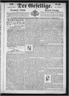 Der Gesellige : Graudenzer Zeitung 1896.01.24, Jg. 70, No. 20