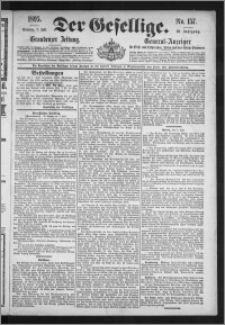 Der Gesellige : Graudenzer Zeitung 1895.07.07, Jg. 69, No. 157