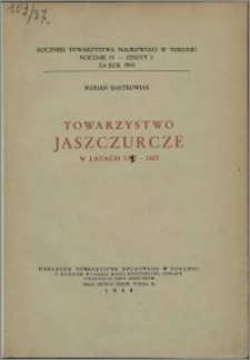 Towarzystwo Jaszczurcze w latach 1387-1437