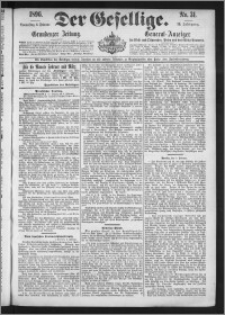 Der Gesellige : Graudenzer Zeitung 1896.02.06, Jg. 70, No. 31