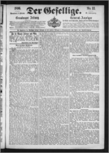Der Gesellige : Graudenzer Zeitung 1896.02.08, Jg. 70, No. 33