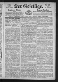 Der Gesellige : Graudenzer Zeitung 1895.07.30, Jg. 70, No. 176