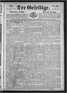Der Gesellige : Graudenzer Zeitung 1895.08.08, Jg. 70, No. 184