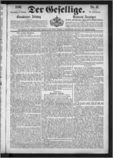 Der Gesellige : Graudenzer Zeitung 1896.02.13, Jg. 70, No. 37