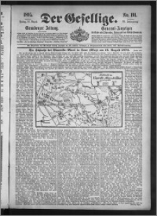 Der Gesellige : Graudenzer Zeitung 1895.08.16, Jg. 70, No. 191