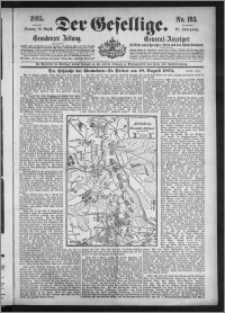 Der Gesellige : Graudenzer Zeitung 1895.08.18, Jg. 70, No. 193