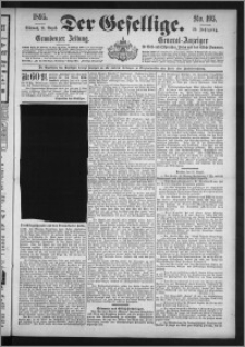 Der Gesellige : Graudenzer Zeitung 1895.08.21, Jg. 70, No. 195