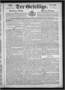 Der Gesellige : Graudenzer Zeitung 1895.08.30, Jg. 70, No. 203