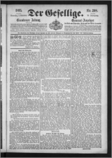 Der Gesellige : Graudenzer Zeitung 1895.09.05, Jg. 70, No. 208