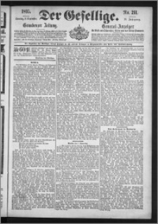 Der Gesellige : Graudenzer Zeitung 1895.09.08, Jg. 70, No. 211