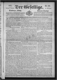 Der Gesellige : Graudenzer Zeitung 1895.09.15, Jg. 70, No. 217