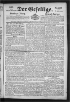 Der Gesellige : Graudenzer Zeitung 1895.09.19, Jg. 70, No. 220