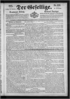 Der Gesellige : Graudenzer Zeitung 1895.09.24, Jg. 70, No. 224
