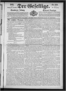 Der Gesellige : Graudenzer Zeitung 1895.09.29, Jg. 70, No. 229