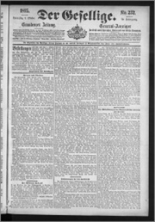 Der Gesellige : Graudenzer Zeitung 1895.10.03, Jg. 70, No. 232