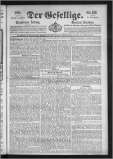 Der Gesellige : Graudenzer Zeitung 1895.10.04, Jg. 70, No. 233