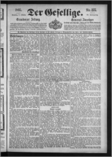 Der Gesellige : Graudenzer Zeitung 1895.10.06, Jg. 70, No. 235