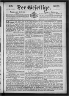 Der Gesellige : Graudenzer Zeitung 1895.10.11, Jg. 70, No. 239