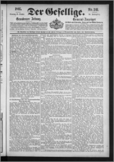 Der Gesellige : Graudenzer Zeitung 1895.10.13, Jg. 70, No. 241