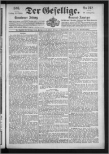 Der Gesellige : Graudenzer Zeitung 1895.10.15, Jg. 70, No. 242