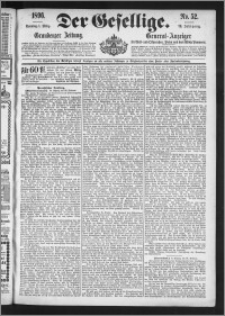 Der Gesellige : Graudenzer Zeitung 1896.03.01, Jg. 70, No. 52