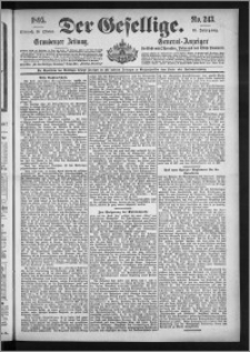 Der Gesellige : Graudenzer Zeitung 1895.10.16, Jg. 70, No. 243