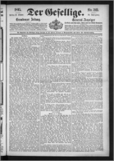 Der Gesellige : Graudenzer Zeitung 1895.10.18, Jg. 70, No. 245